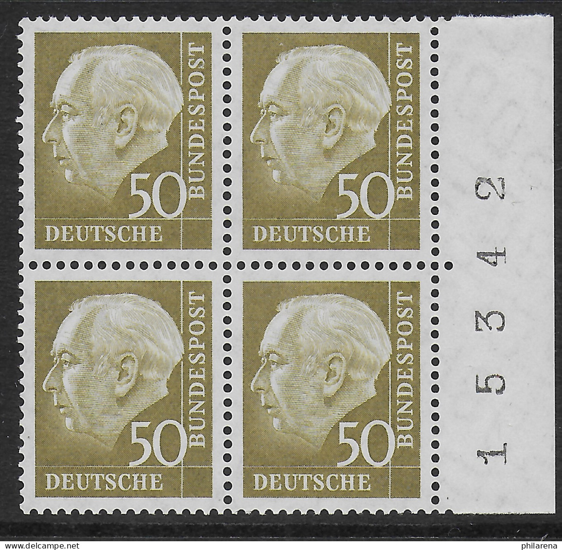 Bund: MiNr. 261, Postfrisch, **, Bogennummer - Unused Stamps