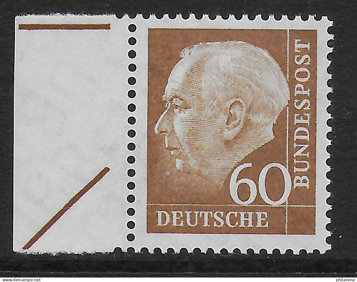 Bund: MiNr. 262, Postfrisch, **, Linker Rand Mit Schneideanlage Strichen - Unused Stamps