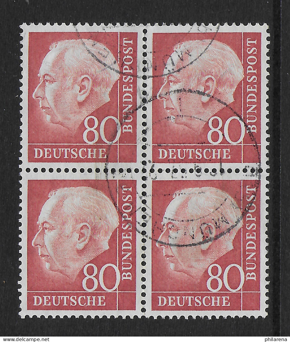 Bund: MiNr. 192, Gestempelt, Viererblock - Used Stamps