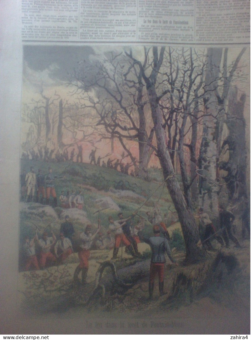 Le Petit Journal N°126 Les Dahoméens Au Champ De Mars L'Incendie Forêt Fontainebleau Partition Le Collier Gustave Nadaud - Magazines - Before 1900