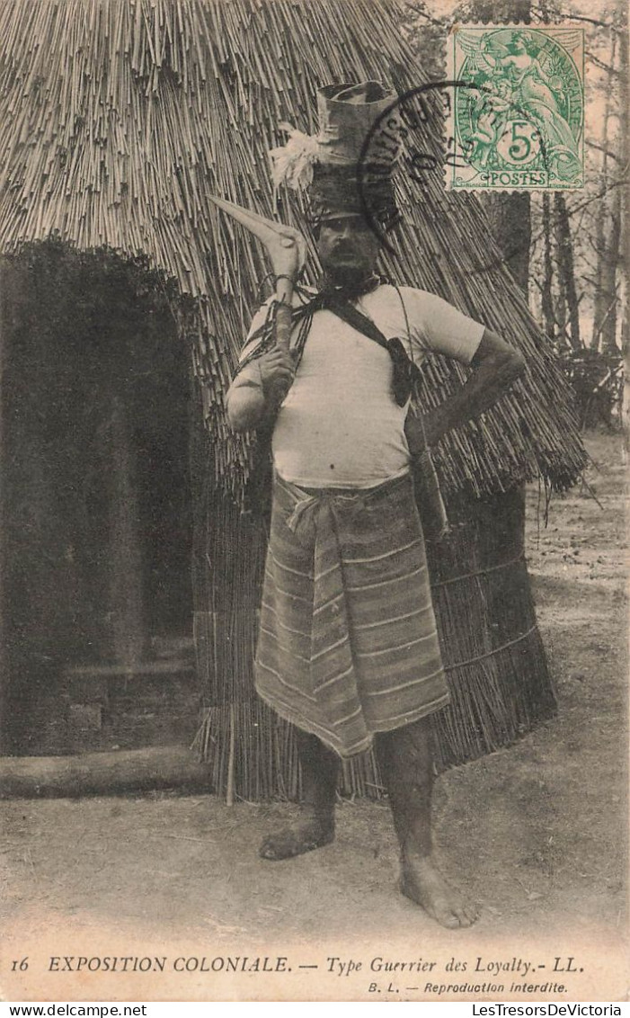 FRANCE - Exposition Coloniale - Type Guerrier Des Loyalty - L L - Homme - Carte Postale Ancienne - Nouvelle Calédonie