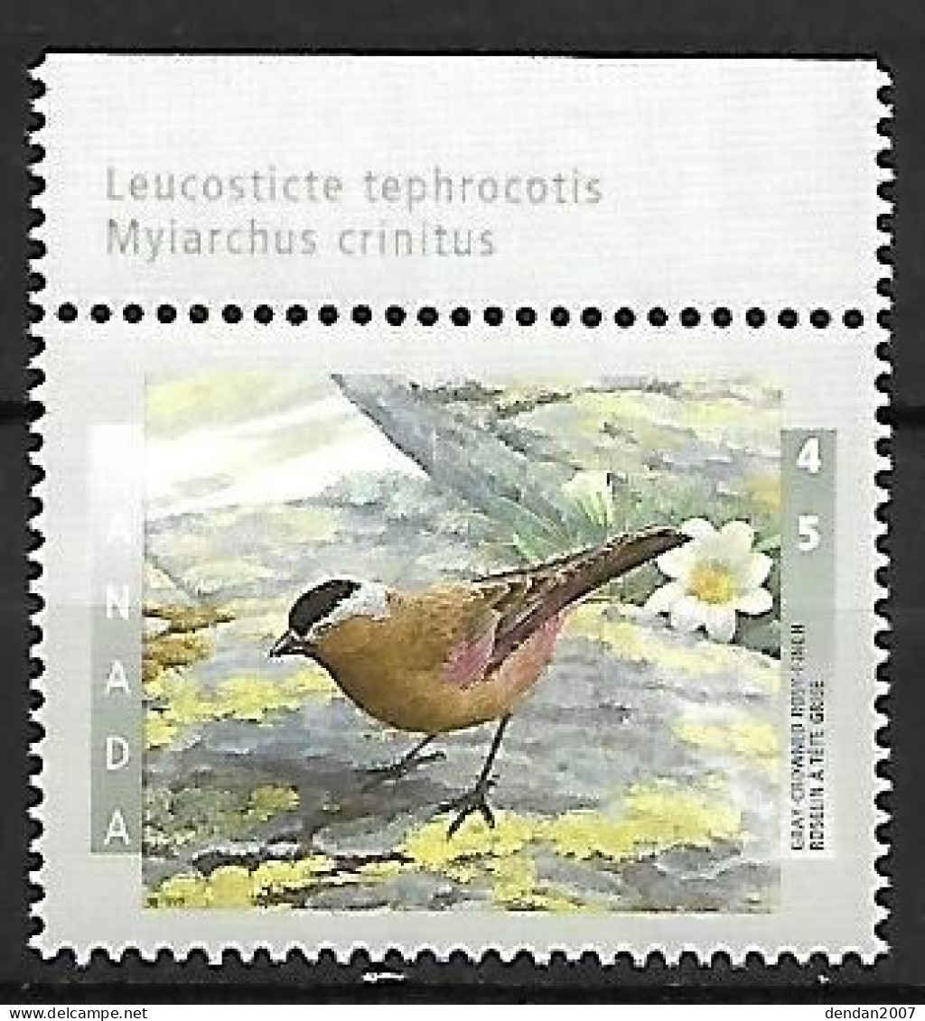 Canada - MNH ** 1998 :   Grey-crowned Rosy Finch  -  Leucosticte Tephrocotis - Zangvogels