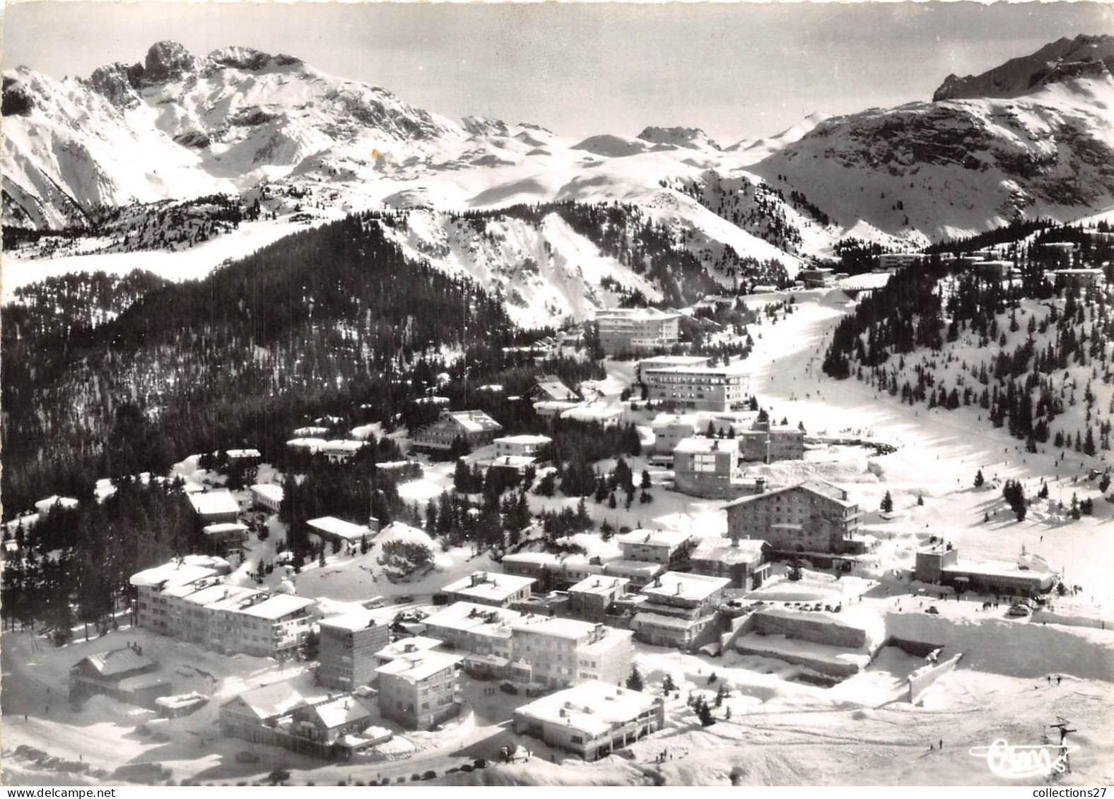 73-COURCHEVEL- VUE AERIENNE BELLE CÔTE - Courchevel