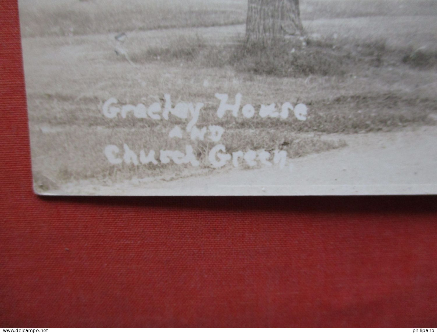 RPPC   Greeley House & Church BGreen.  - East Poultney, Vermont Vermont >   Ref 6392 - Other & Unclassified