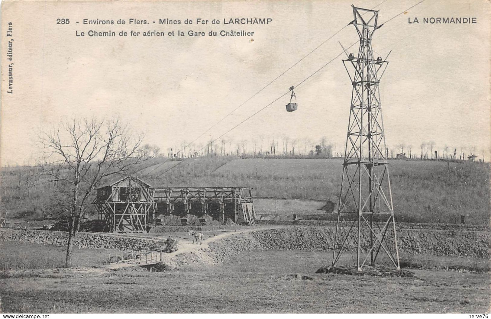 Environs De FLERS - Mines De Fer De LARCHAMP - Le Chemin De Fer Aérien Et La Gare Du Châtellier - Flers