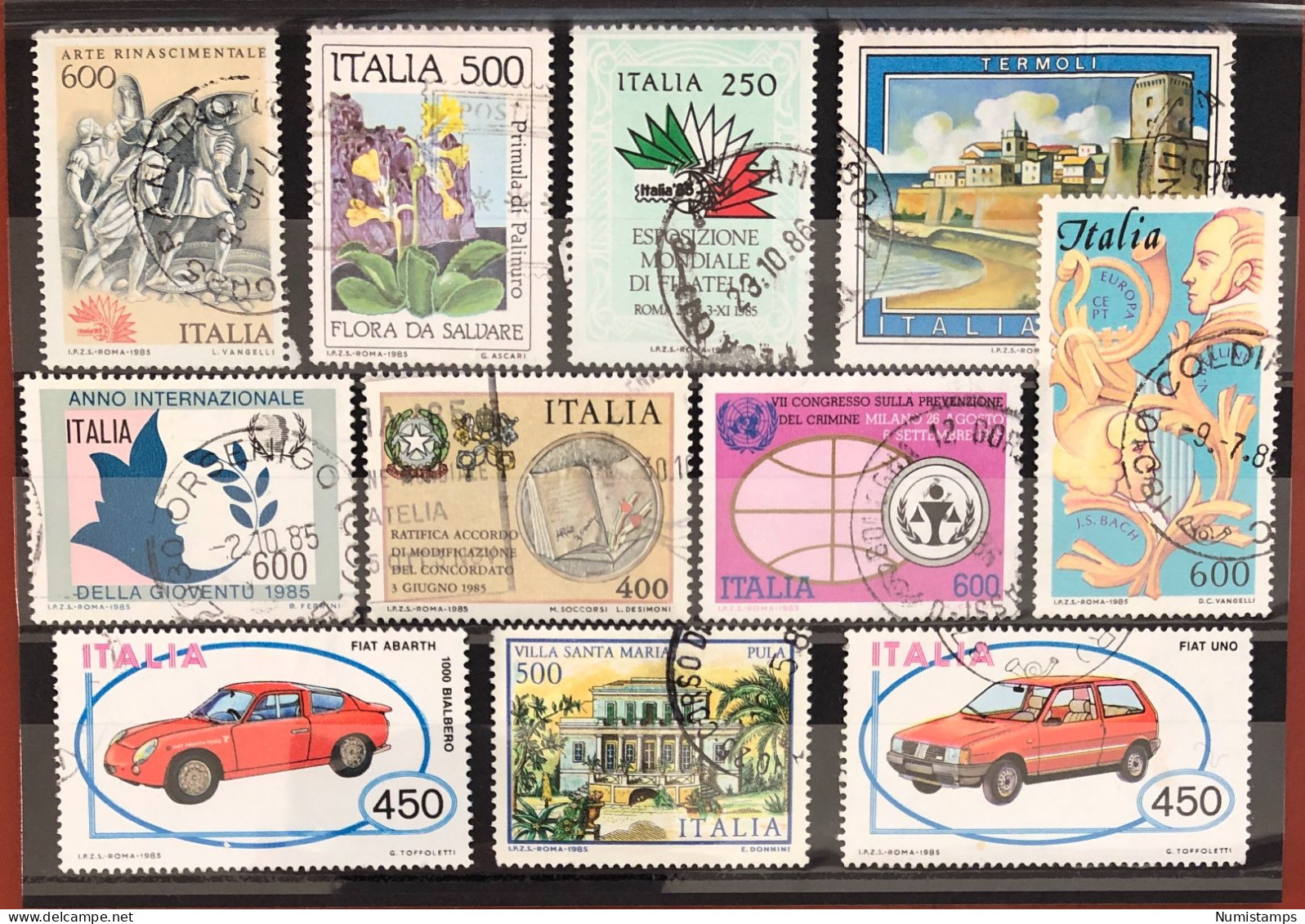 1985 - Italian Republic (11 Used Stamps) - ITALY STAMPS - 1981-90: Used