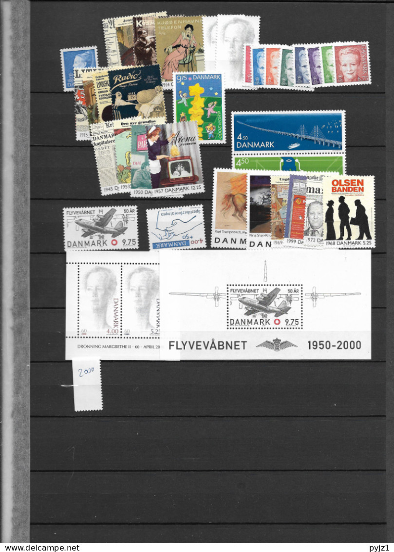 2000 MNH Denmark Year Collection Postfris** - Ganze Jahrgänge