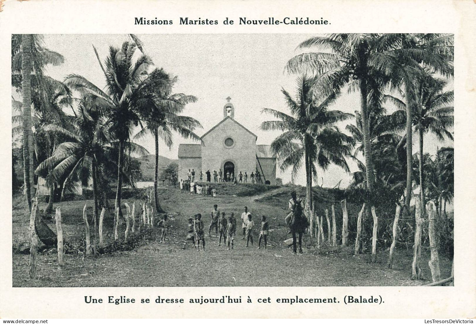 FRANCE - Missions Maristes De Nouvelle Calédonie - Une église - Animé - Vue Générale - Carte Postale Ancienne - Nouvelle Calédonie