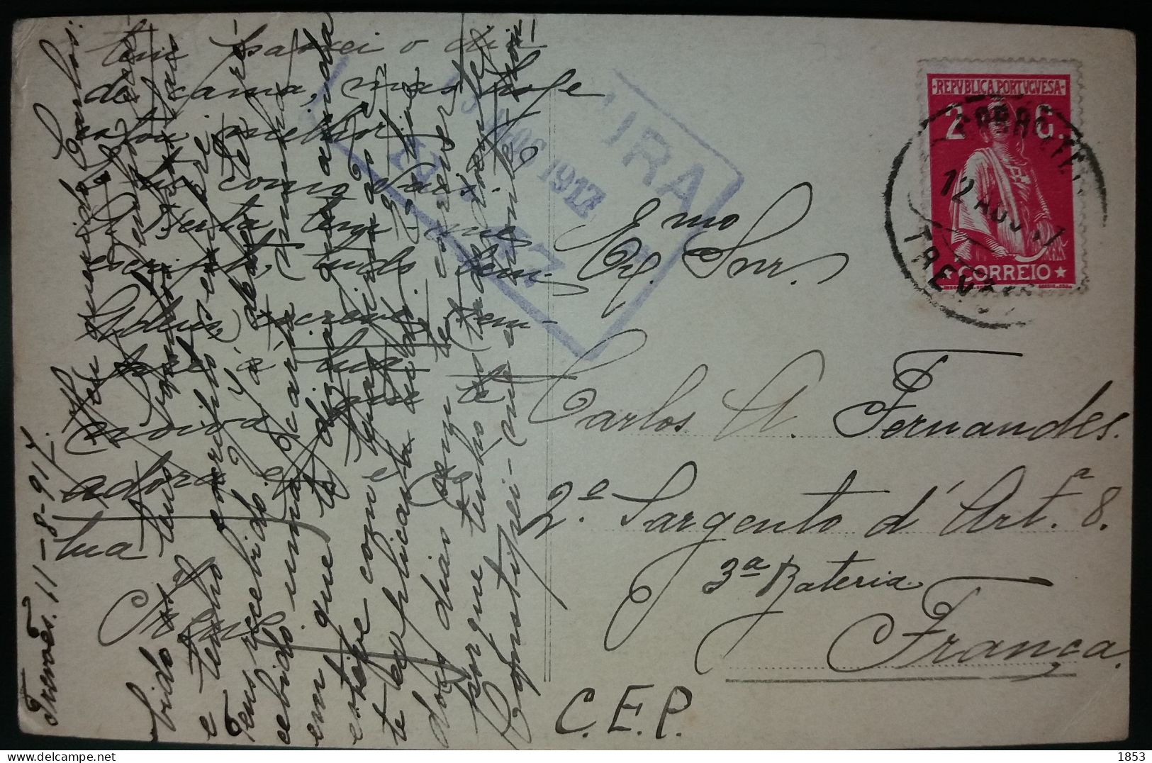 TIPO CERES - WWI - CENSURAS - Storia Postale