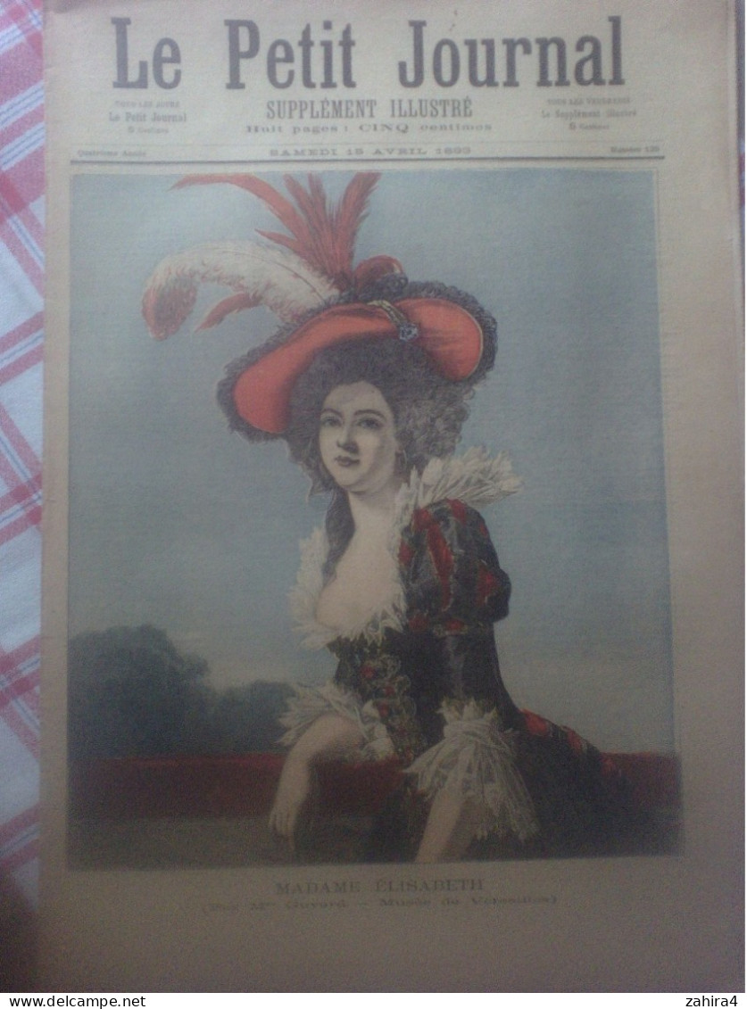 L Petit Journal 125 Mme Elisabeth Guyard Musée Versailles Printemps Paris Marché Aux Fleurs Partition Blanchemain Arnaud - Riviste - Ante 1900