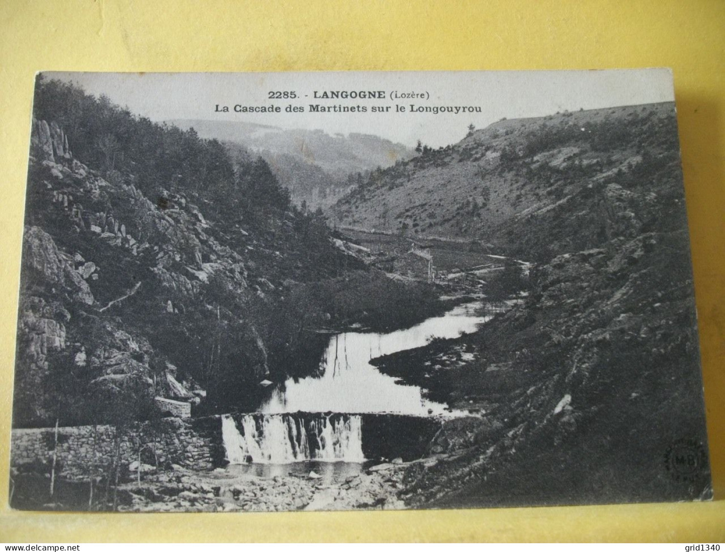 48 8035 CPA 1916 - 48 LANGOGNE - LA CASCADE DES MARTINETS SUR LE LONGOUYROU. - Langogne