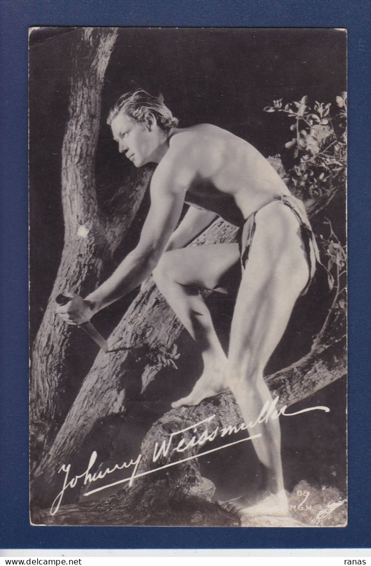 CPSM Weissmuller Johnny Tarzan écrite - Entertainers