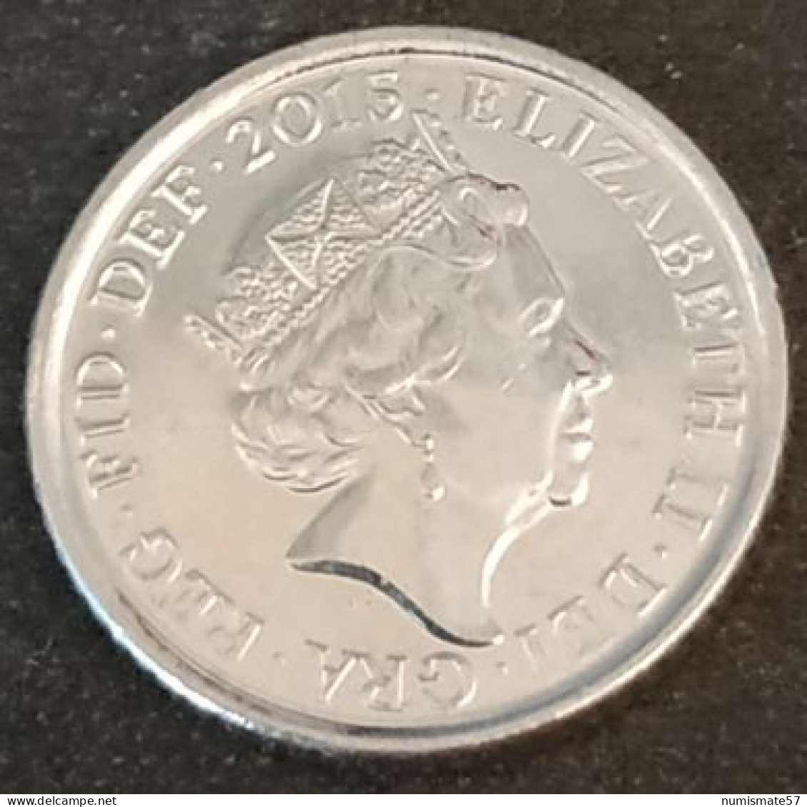 GRANDE BRETAGNE - 5 PENCE 2015 - Elizabeth II - 4e Effigie - Type Blason - Acier Plaqué Nickel - KM 1109d - 5 Pence & 5 New Pence