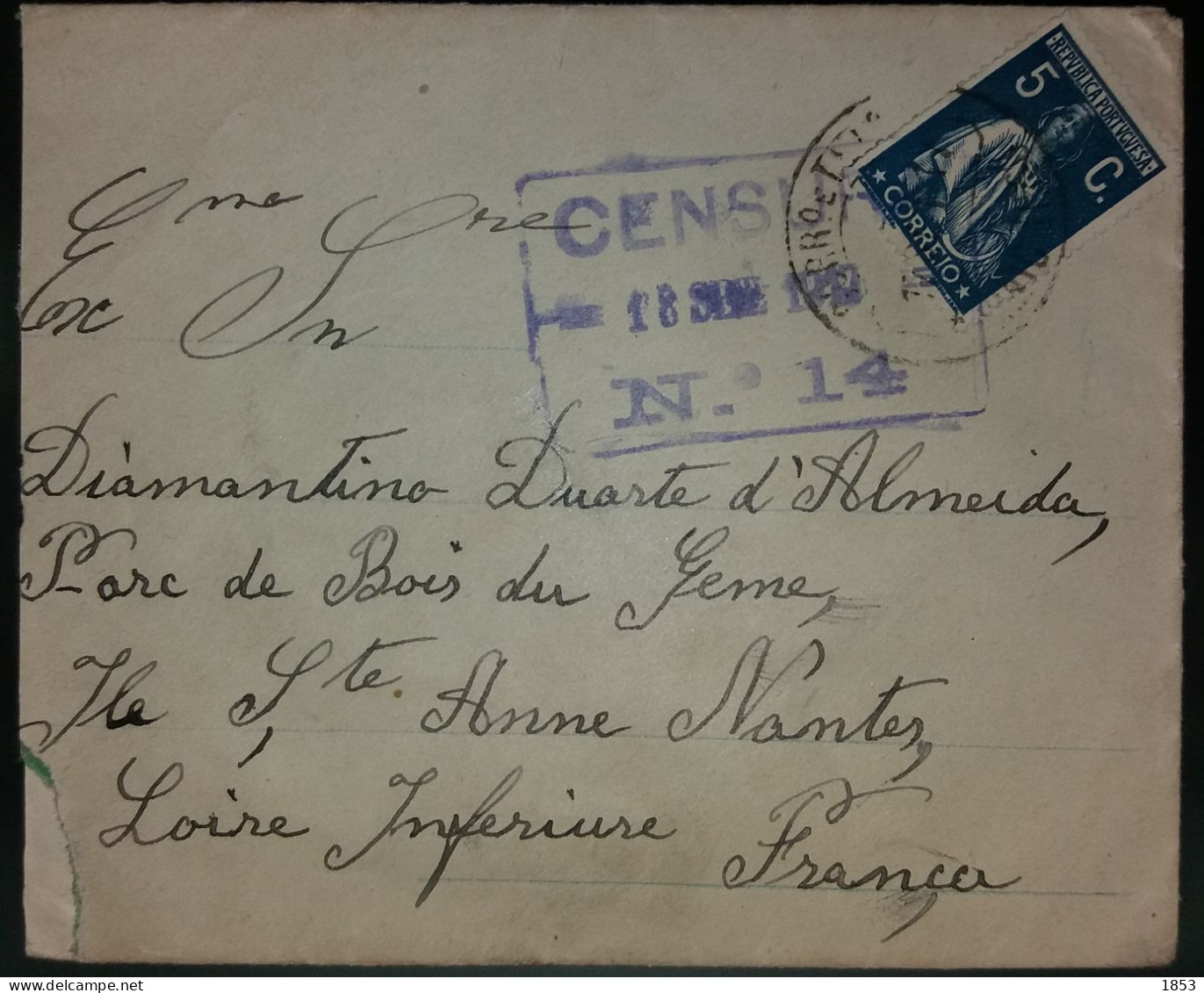 TIPO CERES - CENSURAS - WWI - Lettres & Documents