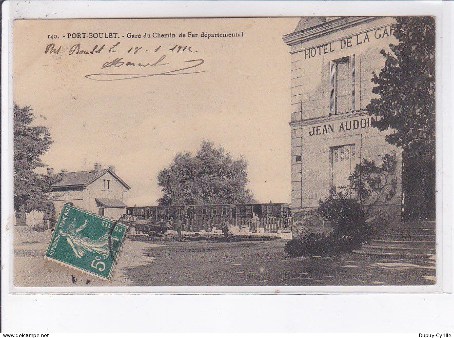 PORT-BOULET: Gare Du Chemin De Fer Départemental - Très Bon état - Tours