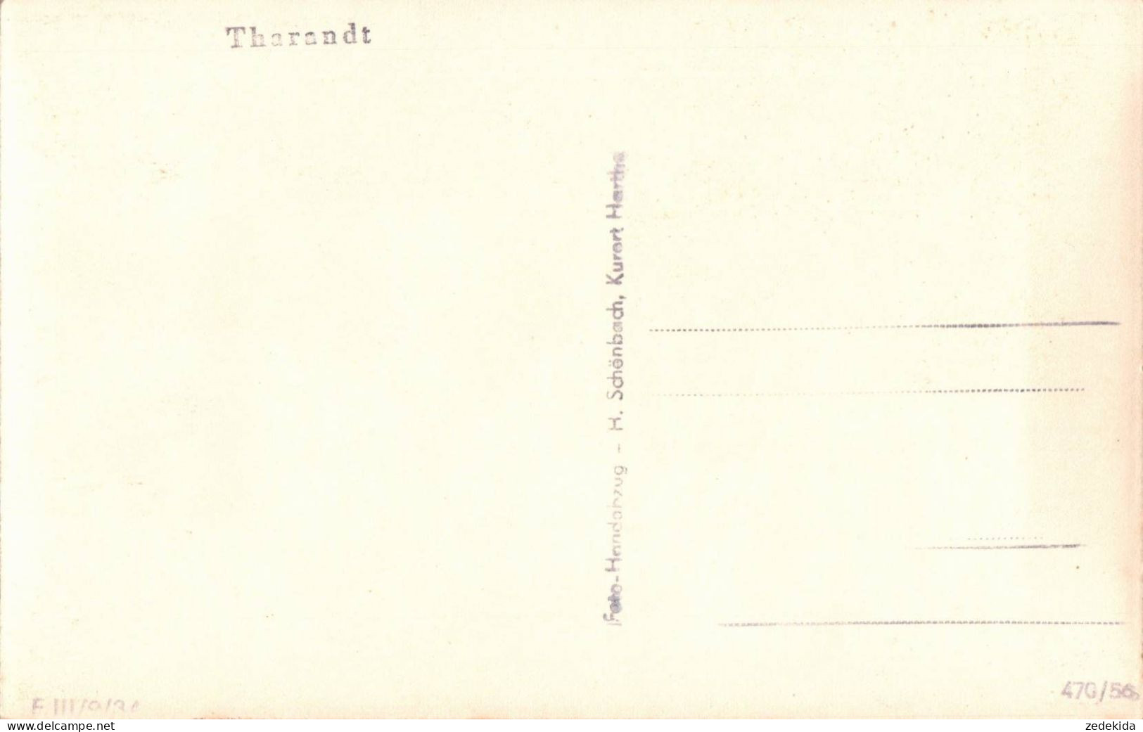 H1613 - Tharandt - H. Schönbach Hartha - Tharandt