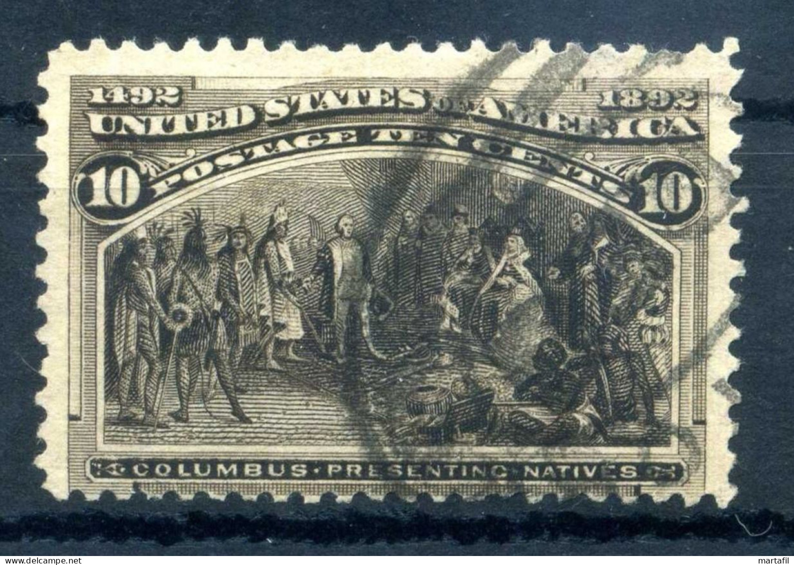 1893 STATI UNITI USA United States N.107 10 Cents USATO - Oblitérés