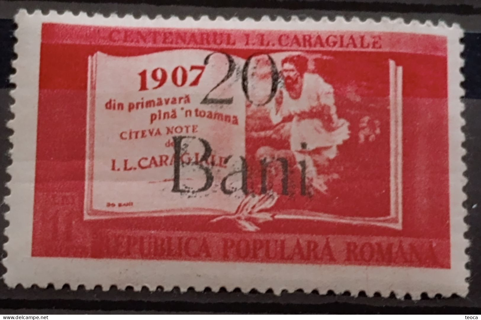 Errors Romania 1952 # Mi 1295 Printed Also Printed On The Reverse Side 55 Bani , Unused - Abarten Und Kuriositäten