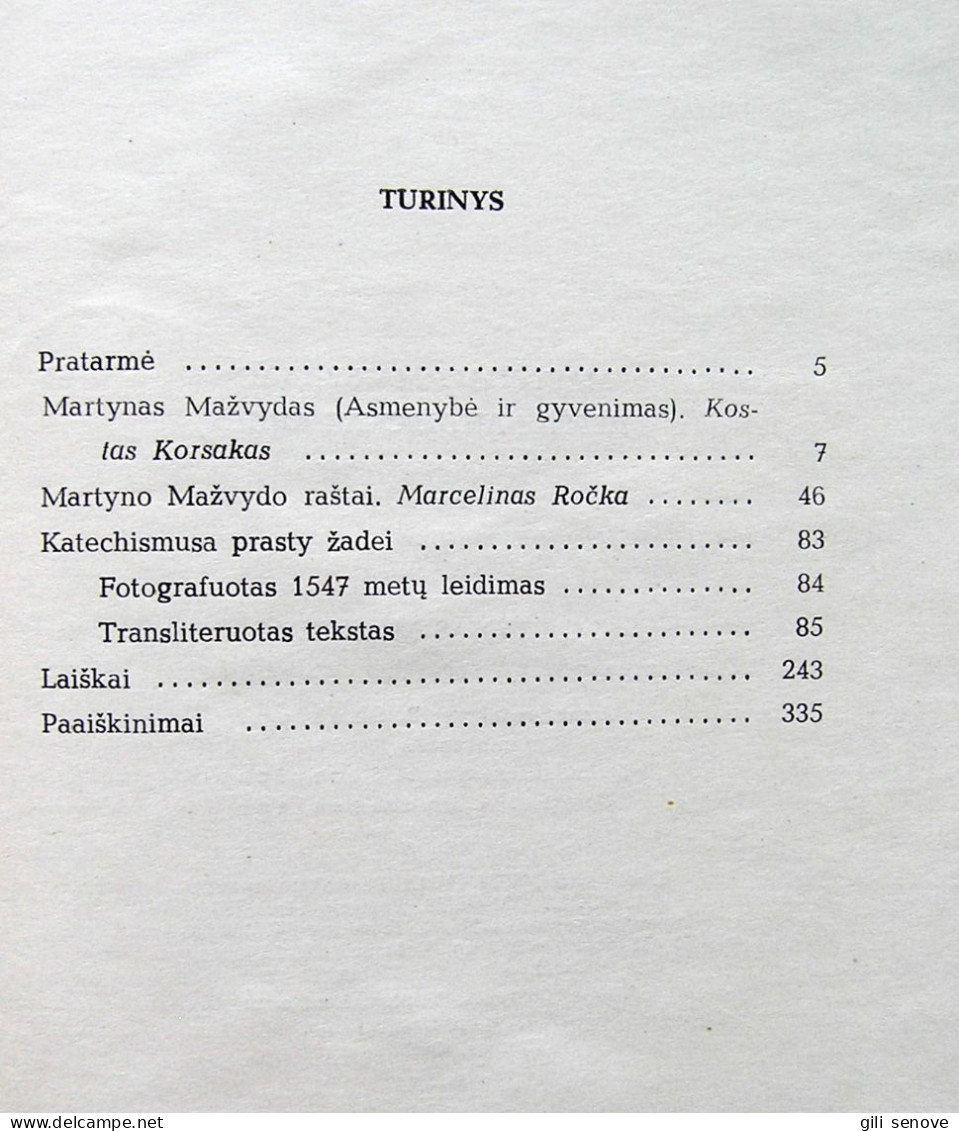 Lithuanian Book / Pirmoji Lietuviška Knyga By Mažvydas 1974 - Culture
