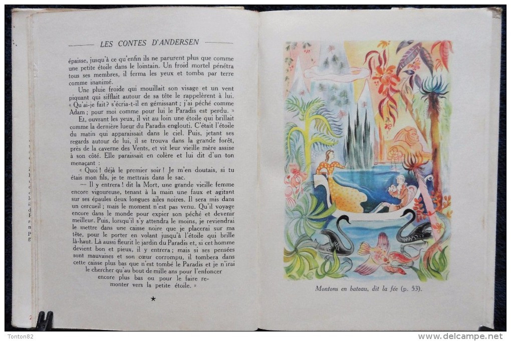 Contes D' Andersen - Bibliothèque Rouge Et Or  N° 471 - ( 1960 ) . - Bibliothèque Rouge Et Or