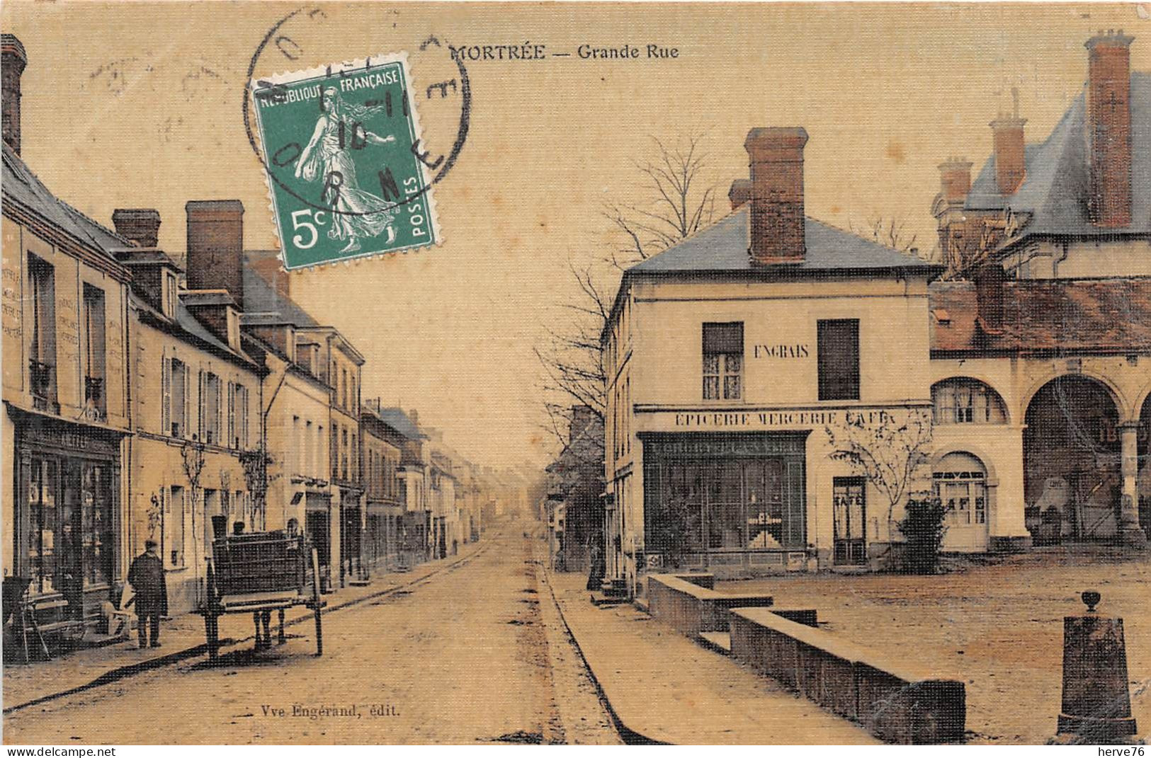 MORTREE - Grande Rue - Epicerie Mercerie (carte Toilée) - Mortree