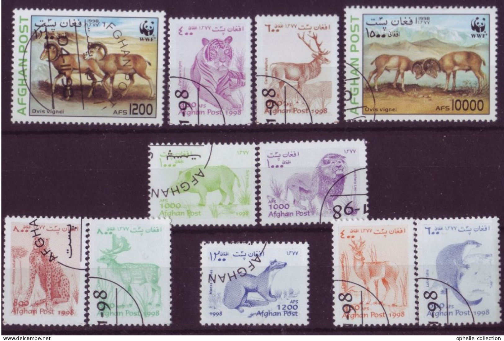 Asie - Afghanistan - Faune - 11 Timbres Différents - 7112 - Afghanistan