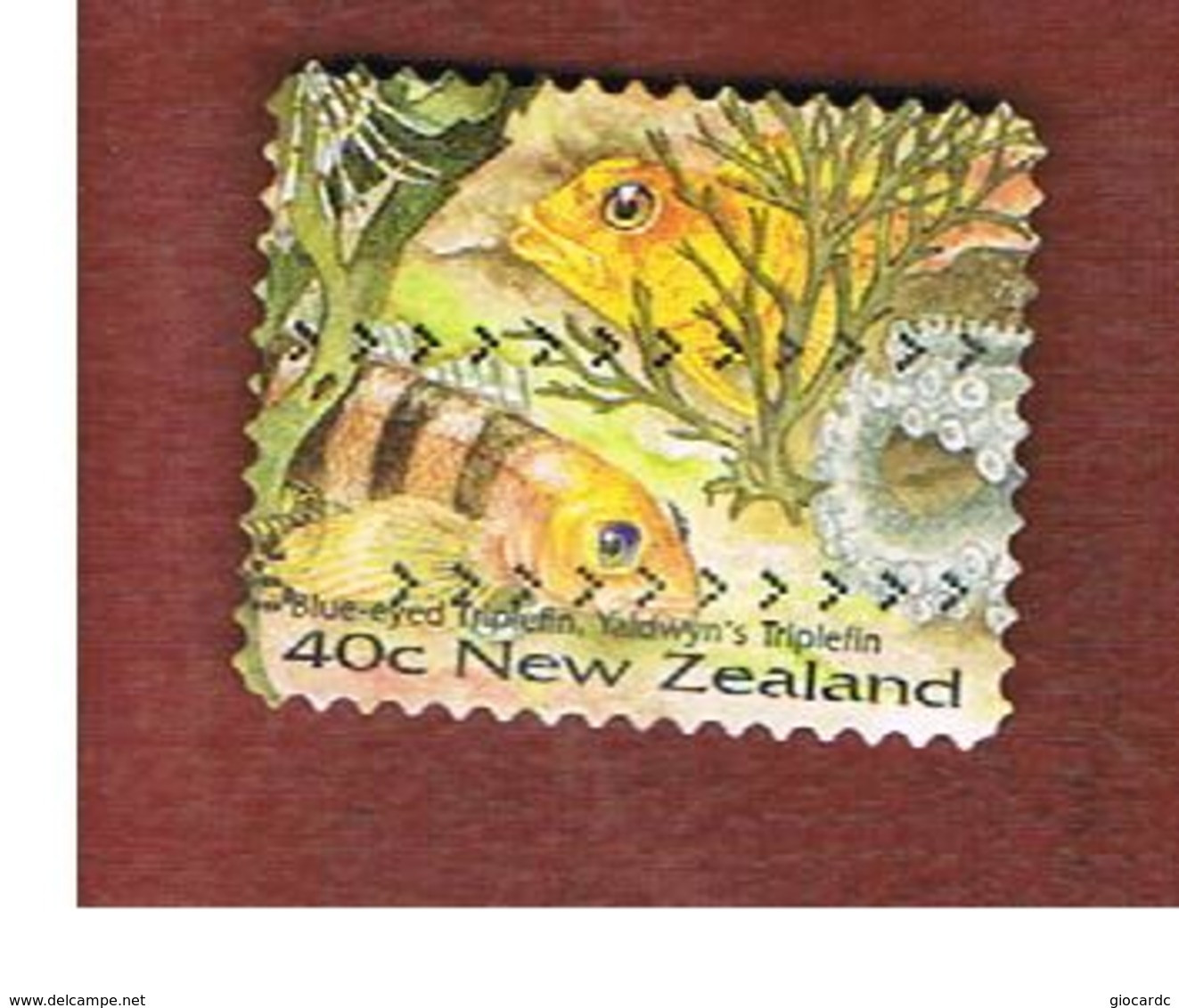 NUOVA ZELANDA (NEW ZEALAND) - SG 1976  -  1996   MARINE LIFE: TRIPLEFIN     -  USED° - Oblitérés