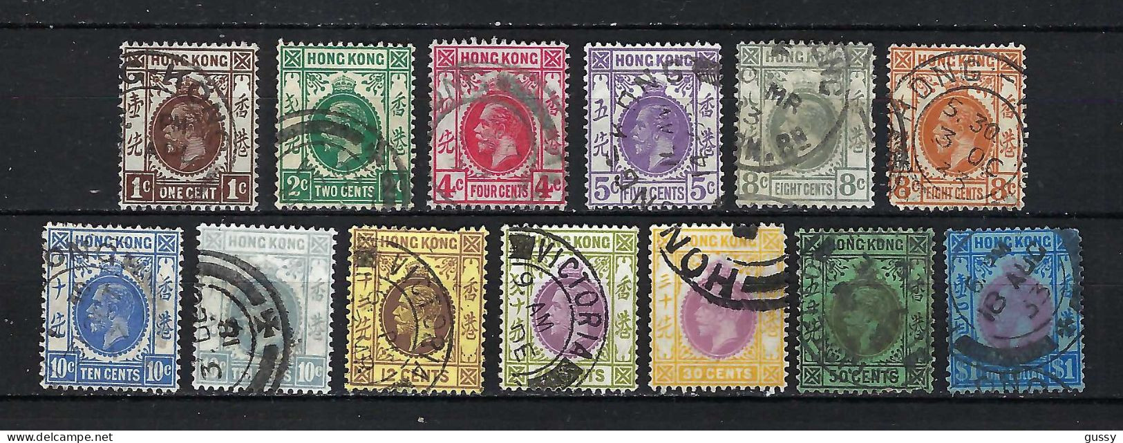 HONG KONG Ca.1912-33: Lot D'obl. - Used Stamps