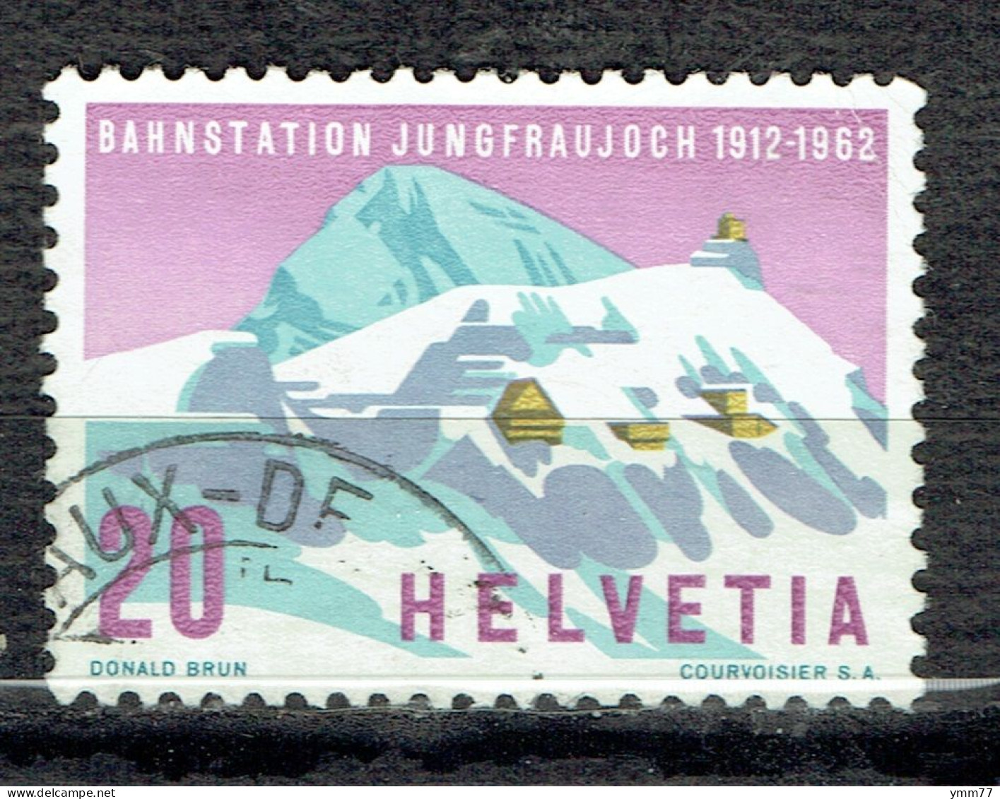 Série De Propagande : Cinquantenaire De La Station Du Chemin De Fer Du Jungfraujoch - Oblitérés