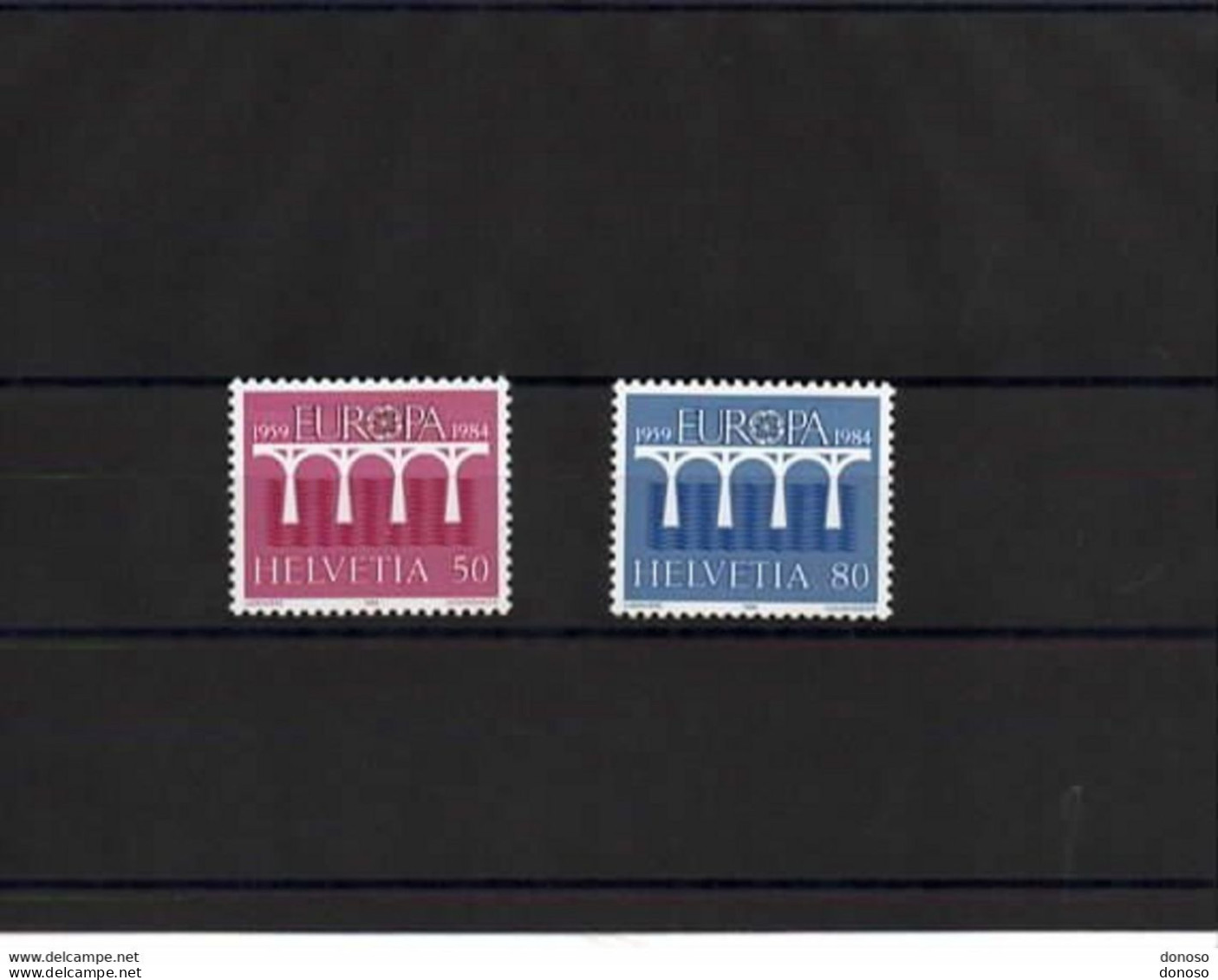 SUISSE 1984 EUROPA Yvert 1199-1200, Michel 1270-1271 NEUF** MNH - Unused Stamps