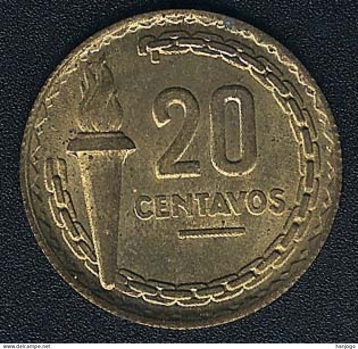 Peru, 20 Centavos 1954 Castilla, Rare, UNC! - Pérou