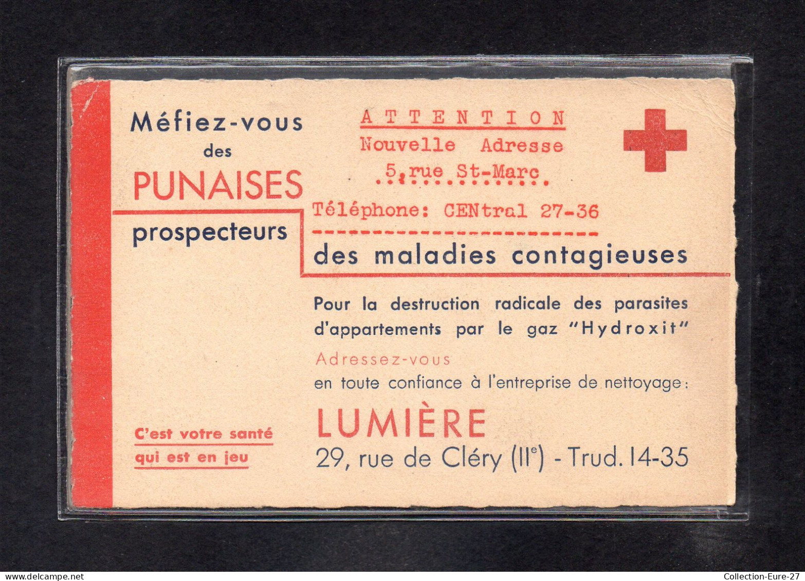 (23/04/24) THEME CROIX ROUGE-CPA MEFIEZ VOUS DES PUNAISES - PROTECTEURS DES MALADIES CONTAGIEUSES - Rode Kruis