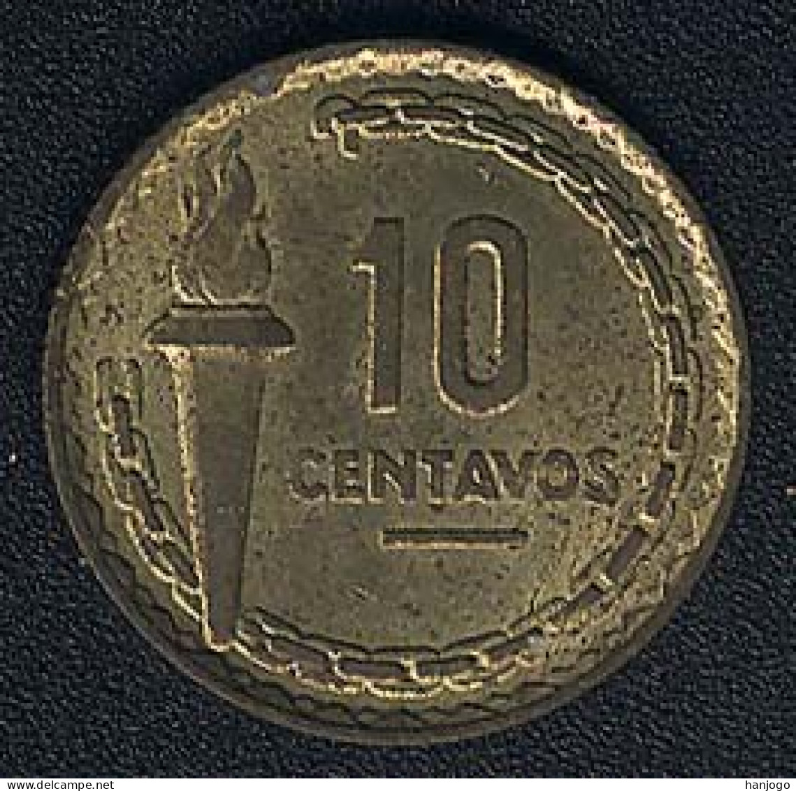 Peru, 10 Centavos 1954 Castilla, Rare, AUNC - Peru