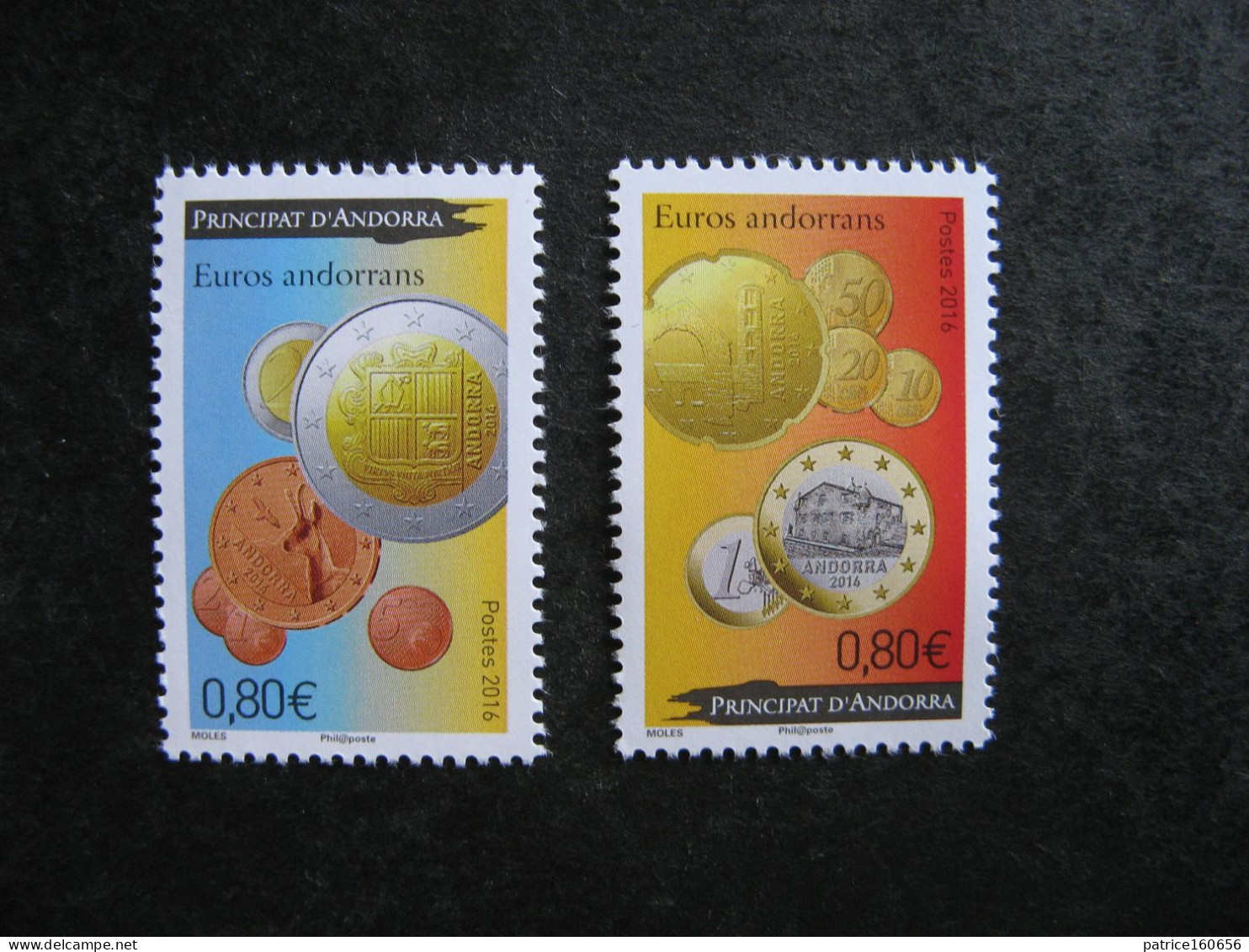 TB Paire De Timbre D'Andorre N°777 Et N° 778, Détachés, Neufs XX. - Neufs