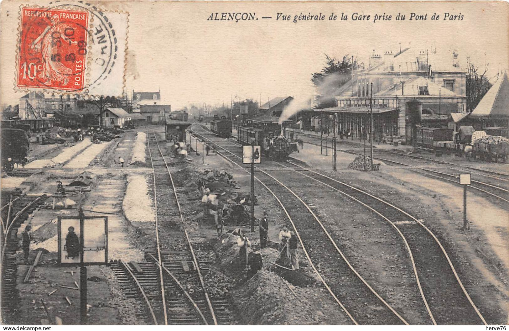 ALENCON - Vue Générale De La Gare Prise Du Pont De Paris - Alencon