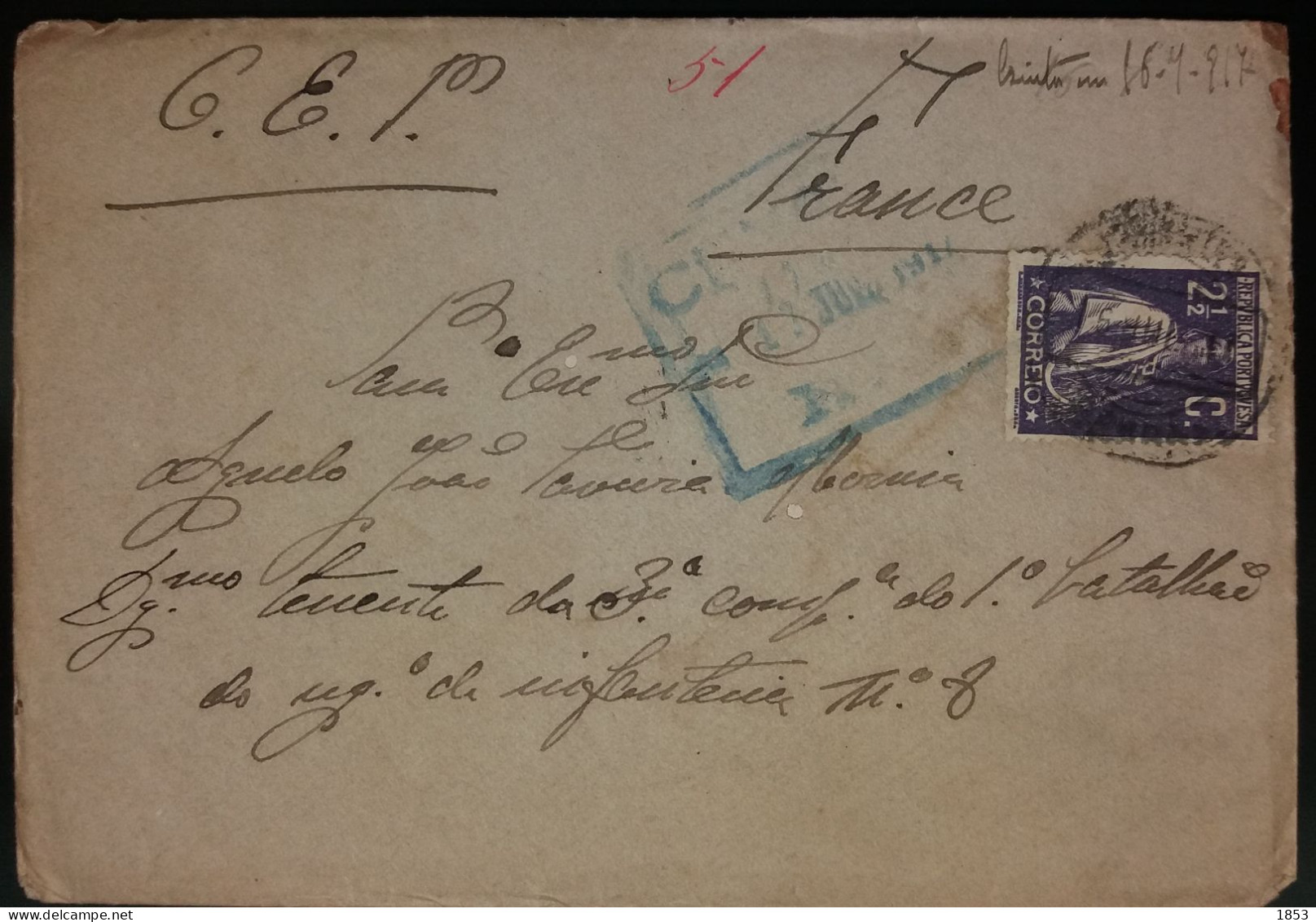 TIPO CERES - CENSURAS - WWI - Lettres & Documents