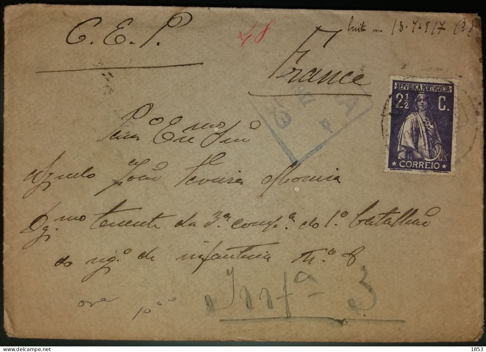 TIPO CERES - CENSURAS - WWI - Lettres & Documents