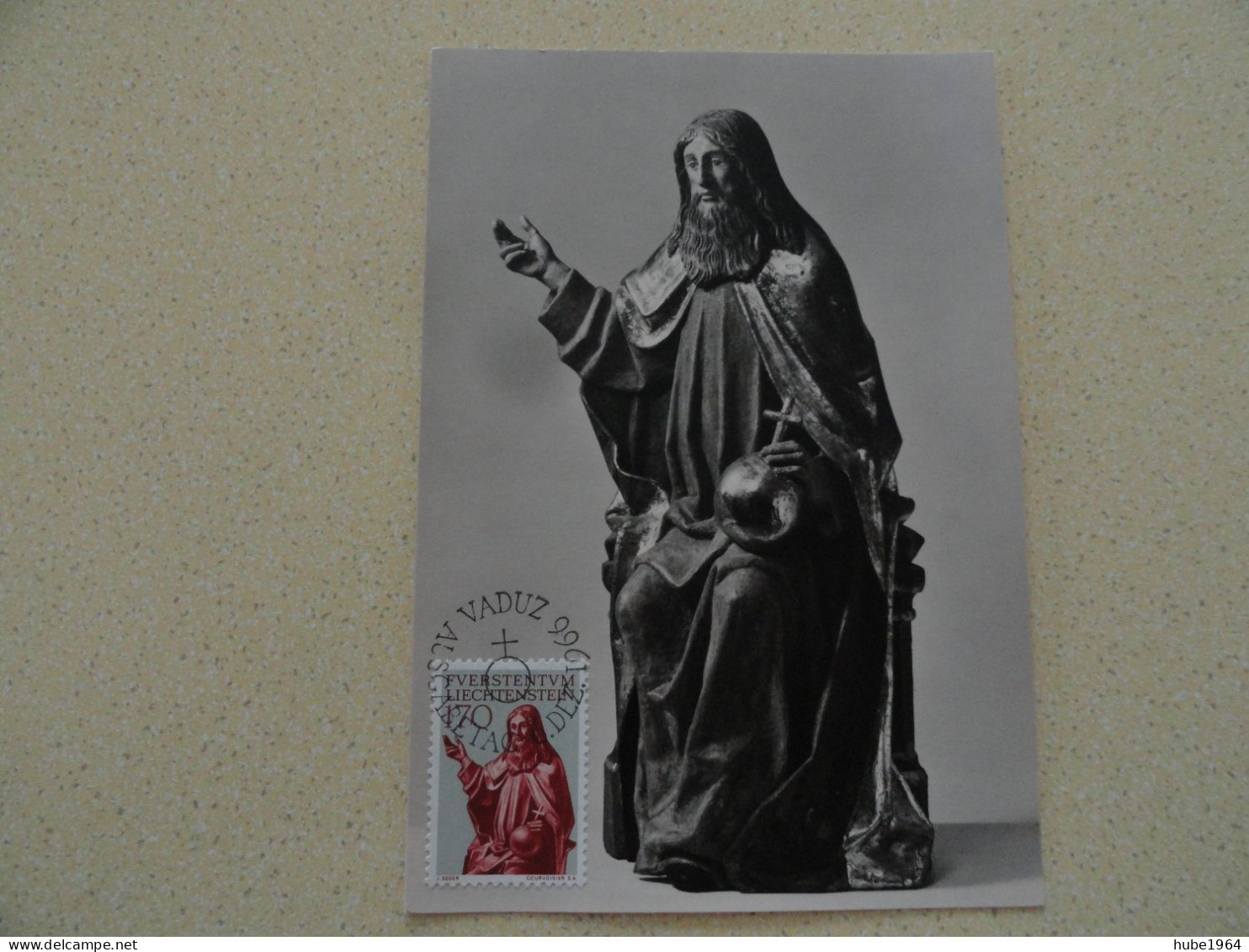 CARTE MAXIMUM CARD GOTT VATER  LIECHTENSTEIN - Escultura