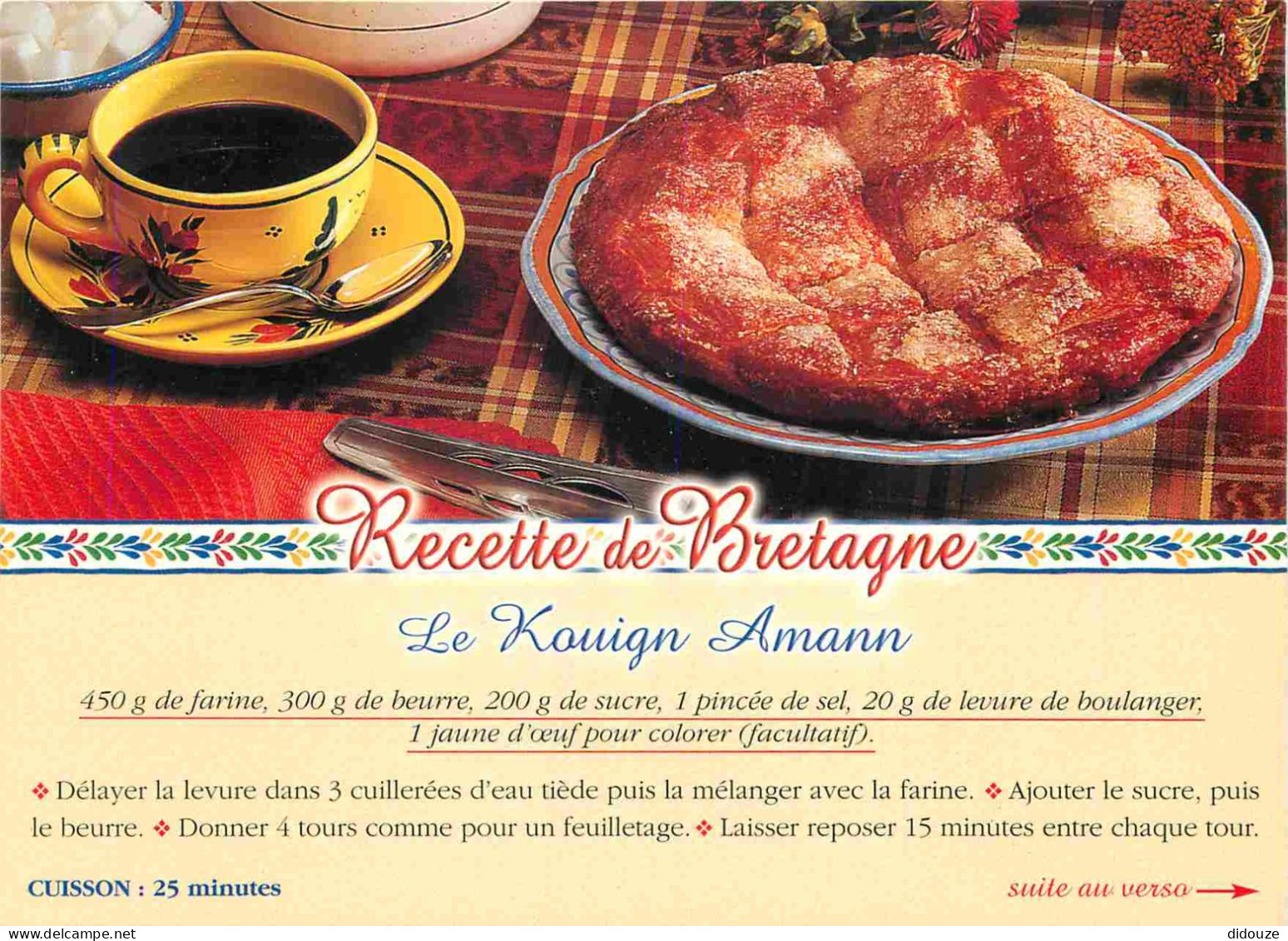 Recettes De Cuisine - Kouign Amann - Gastronomie - CPM - Voir Scans Recto-Verso - Recetas De Cocina