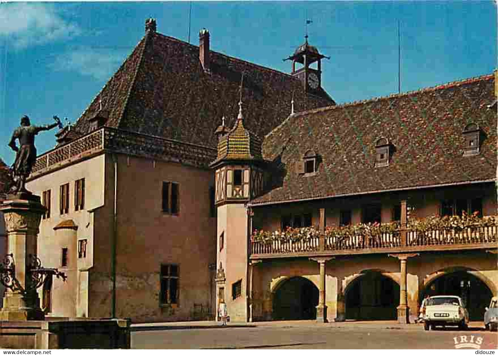 Automobiles - Colmar - La Fontaine De Schwendi - L'ancienne Douane - Flamme Postale Du Salon De L'Auto 1973 - CPM - Voir - Turismo