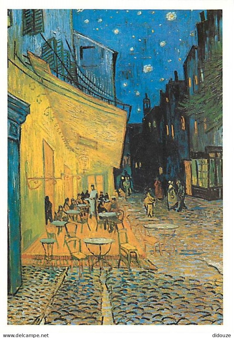 Art - Peinture - Vincent Van Gogh - Terrasse Du Café Le Soir, Place Du Forum, Arles (détail), 1888 - CPM - Voir Scans Re - Malerei & Gemälde