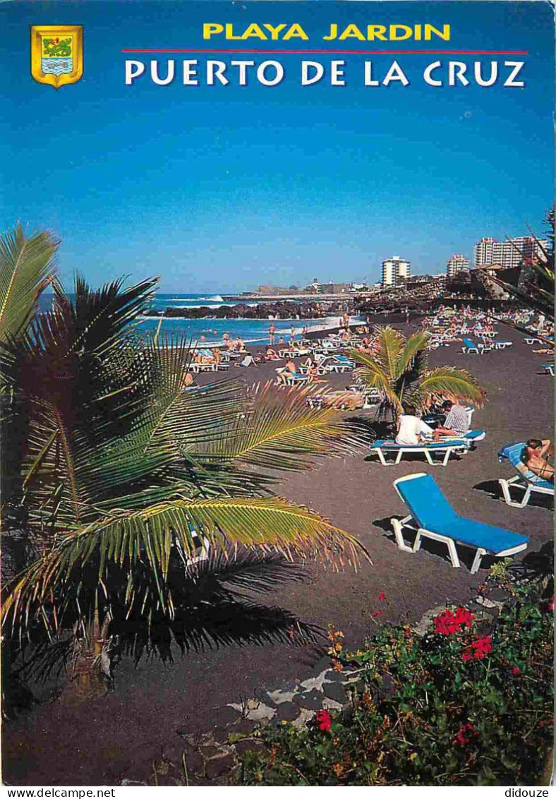 Espagne - Espana - Islas Canarias - Tenerife - Puerto De La Cruz - Playa Jardin - Plage Jardin - CPM - Voir Scans Recto- - Tenerife