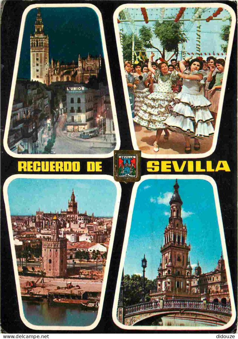 Espagne - Espana - Andalucia - Sevilla - Multivues - Danseuses Espagnoles - Espana - CPM - Voir Scans Recto-Verso - Sevilla (Siviglia)