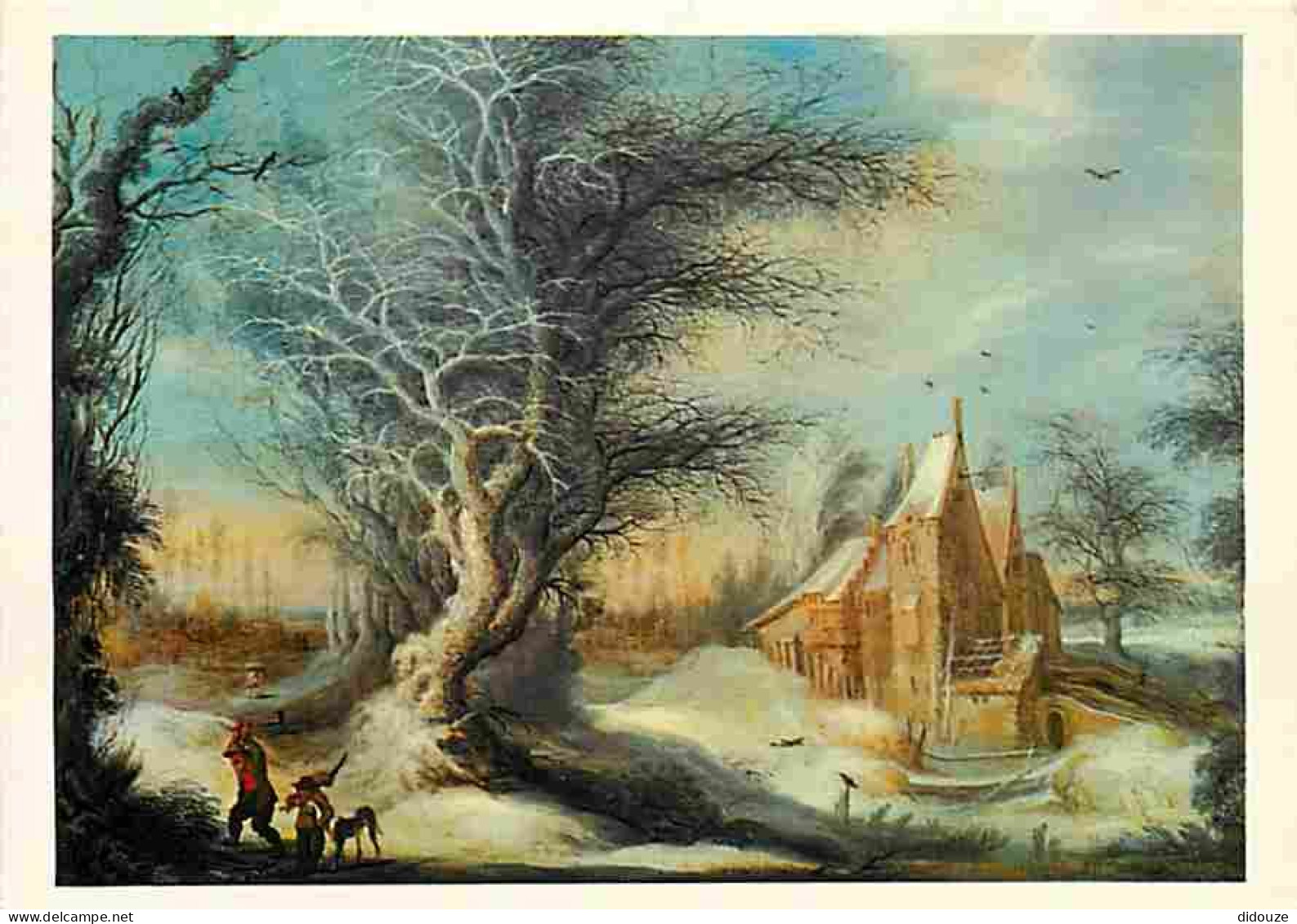 Art - Peinture - Musée De St Omer - Maitre Des Paysages D'Hiver - Ecole Flamande - Paysage Au Bucheron - CPM - Voir Scan - Pintura & Cuadros