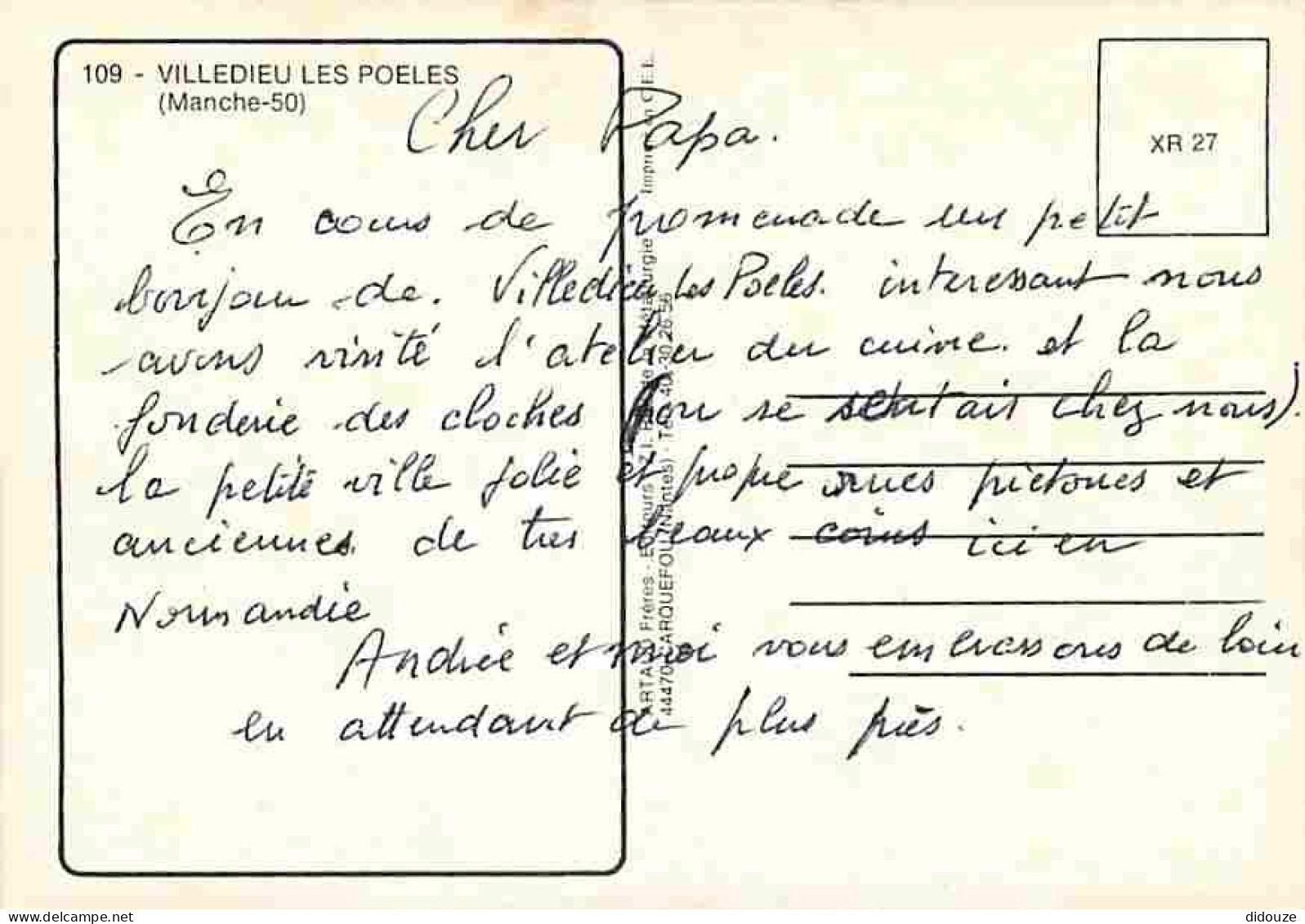 50 - Villedieu Les Poeles - Multivues - Cloches - Automobiles - CPM - Voir Scans Recto-Verso - Villedieu