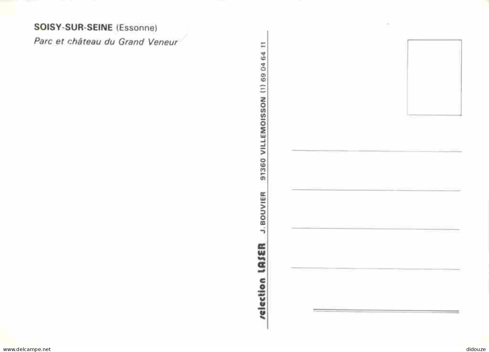 91 - Soisy Sur Seine - Parc Et Château Du Grand Veneur - CPM - Voir Scans Recto-Verso - Altri & Non Classificati
