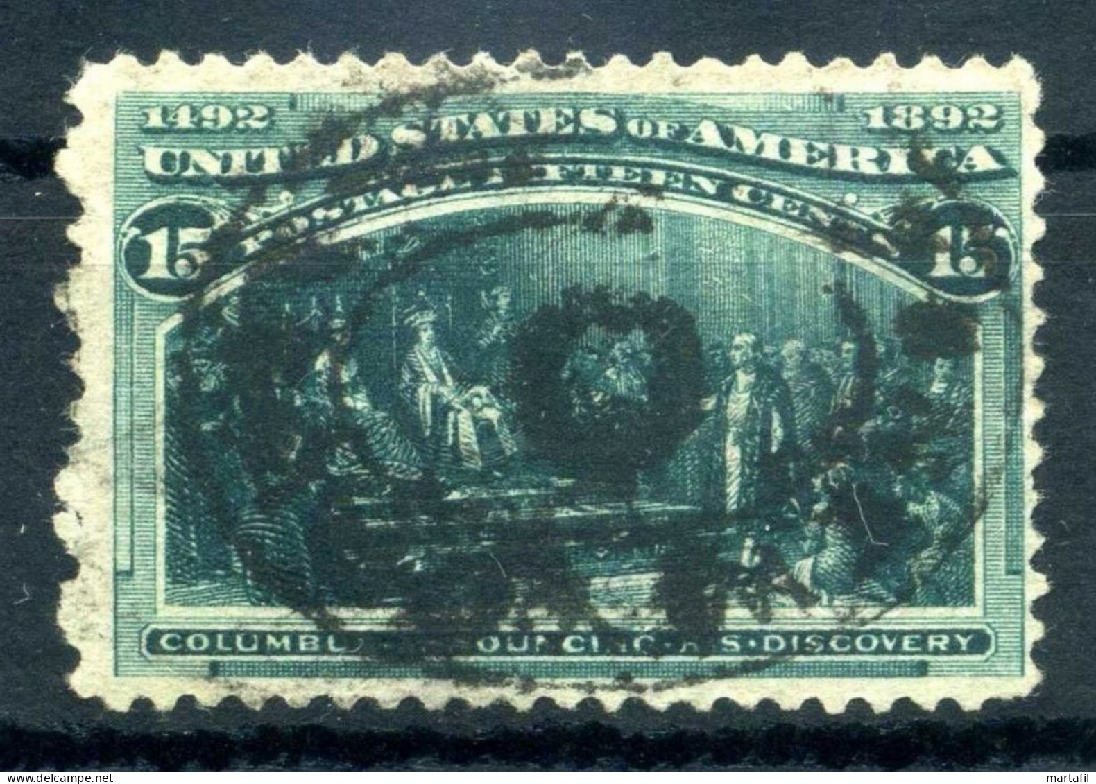 1893 STATI UNITI USA United States N.108 15 Cents USATO - Gebruikt