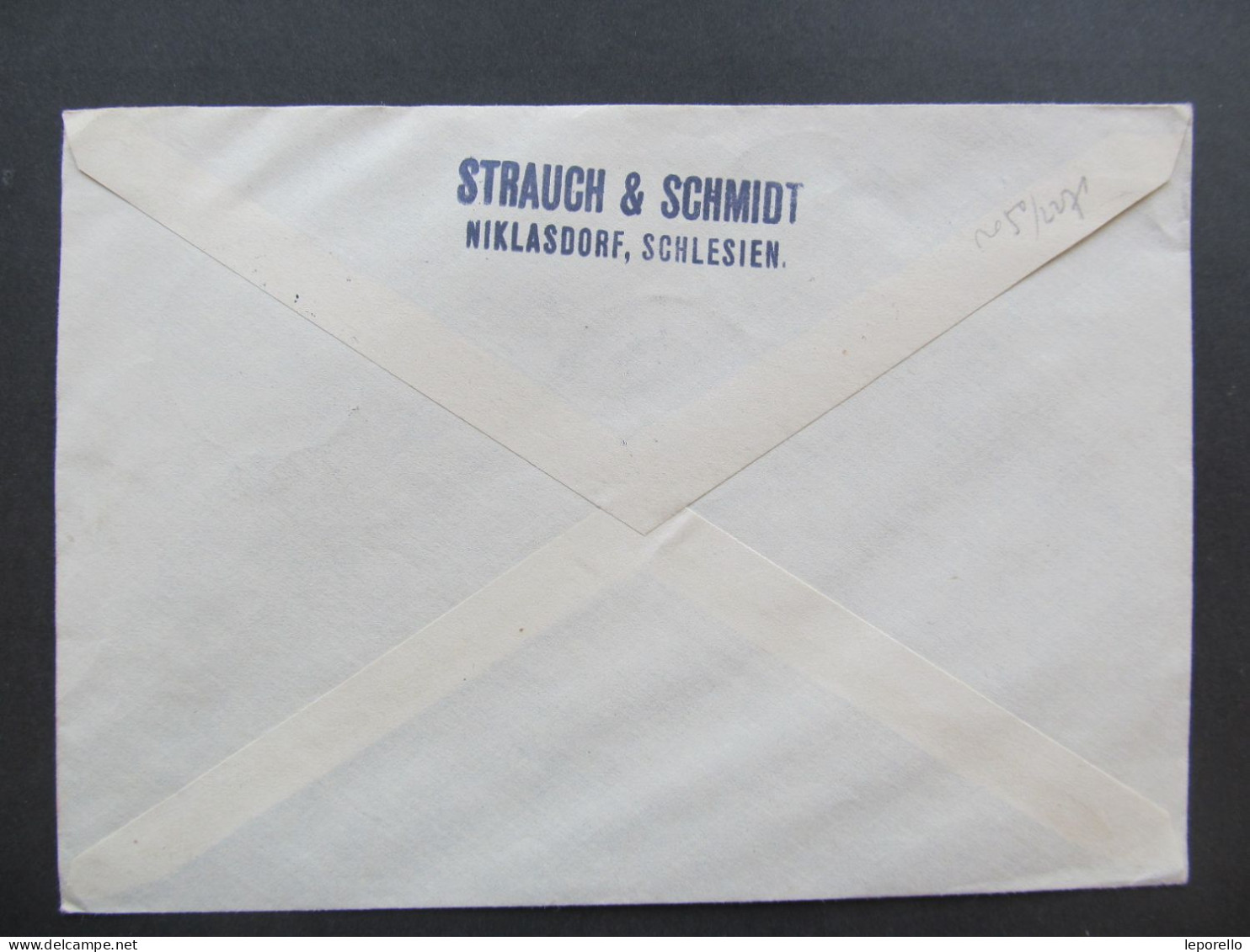 BRIEF Mikulovice Jeseník Niklasdorf Sudetenland 1938 Strauch +Schmidt / P8576 - Sudetenland