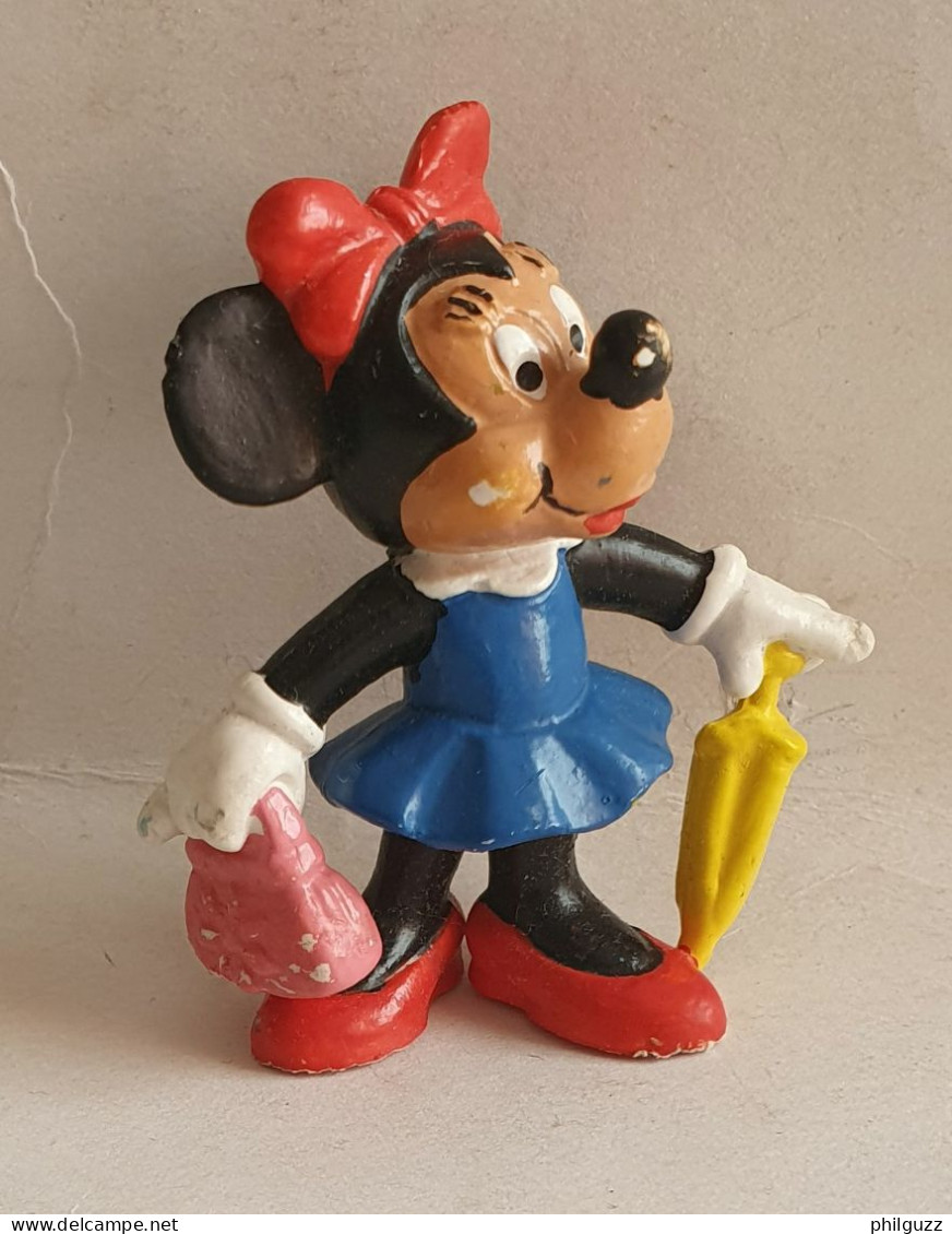 Figurine BULLY MICKEY - MINNIE AVEC SON OMBRELLE ET SON SAC - Disney