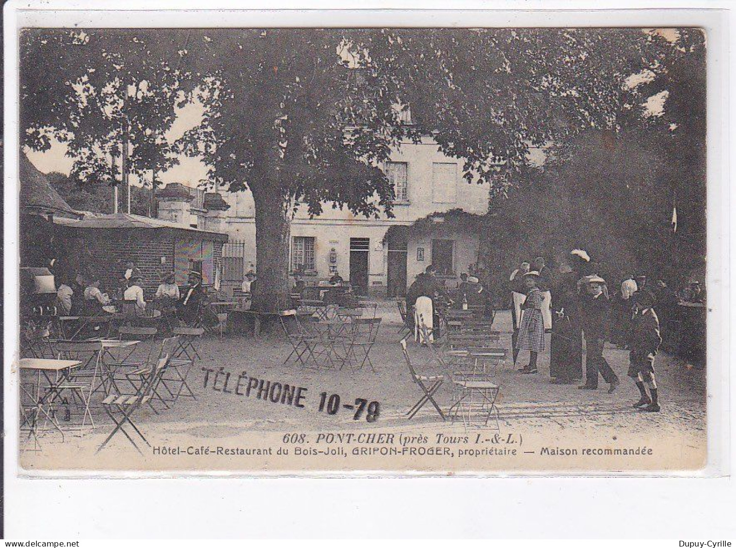 PONT-CHER: Hôtel-café-restaurant Du Bois-joli, Gripon-froger, Maison Recommandée - Très Bon état - Tours